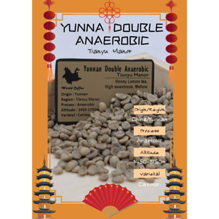 พร้อมส่ง เมล็ดกาแฟดิบ Yunnan Double Anaerobic Process/ เมล็ดกาแฟนอก/ เมล็ดกาแฟสารยูนนาน