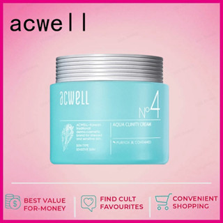 ส่งไว🚀 Acwell no.4 Aqua Clinity Cream 50ml ครีมบำรุงผิว เพิ่มความชุ่มชื้น ผิวเเพ้ง่าย มข้นเพิ่มความชุ่มชื้น