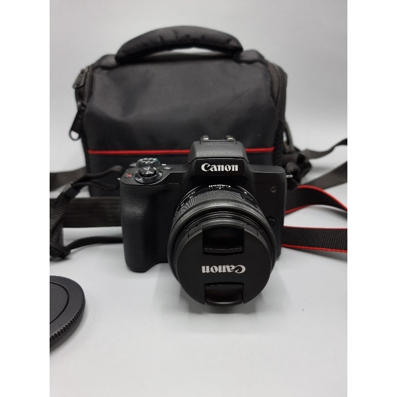 โคตรใหม่!!  ฟรี!! เมม128GBกล้อง Canon EOS M50 พร้อมเลนส์ kit 15-45 ชัตเตอร์​&lt;1000