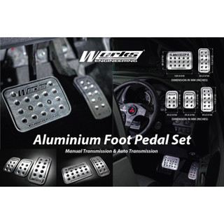 Works engineering Aluminum foot pedal ชุดแป้นเหยียบเกียร์ออโต้และเกียร์ธรรมดา