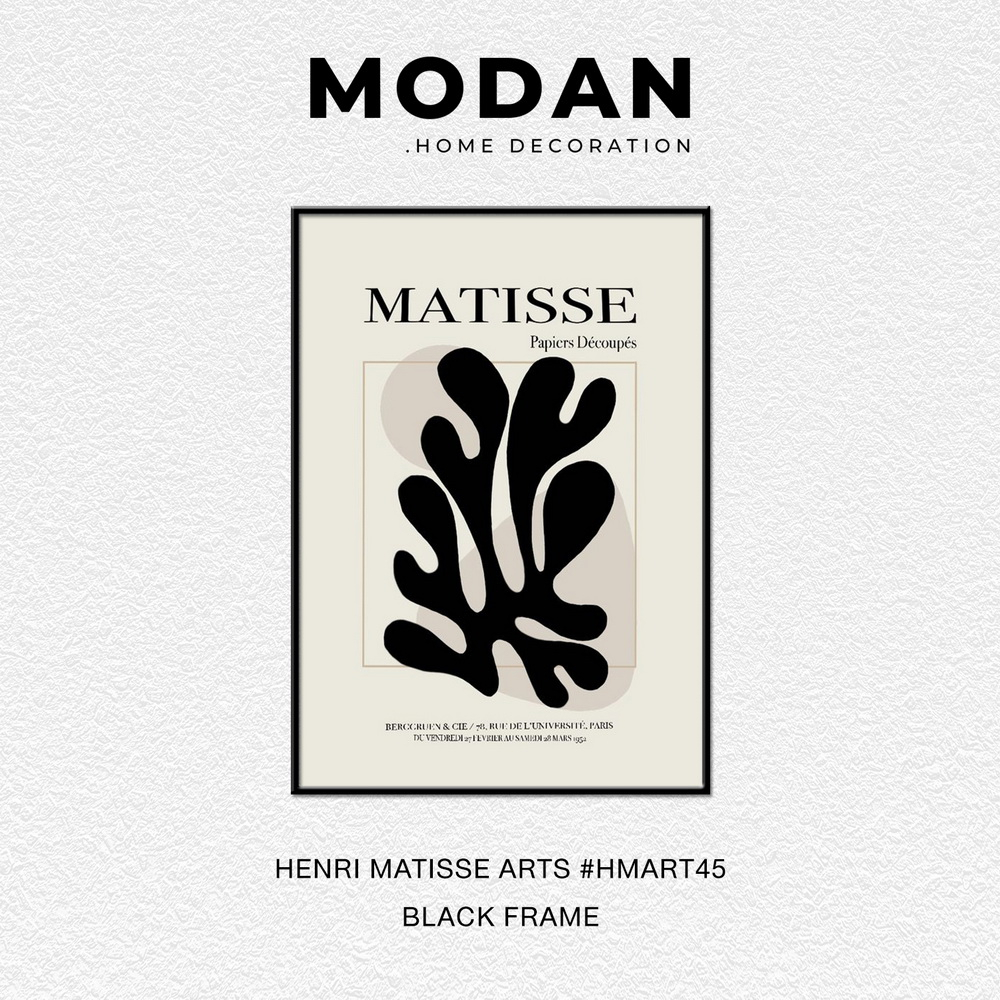 ⚡ พร้อมจำหน่าย ⚡ MODAN ภาพตกแต่งบ้านสไตล์โมเดิร์น HENRI MATISSE ART รหัส HMART45