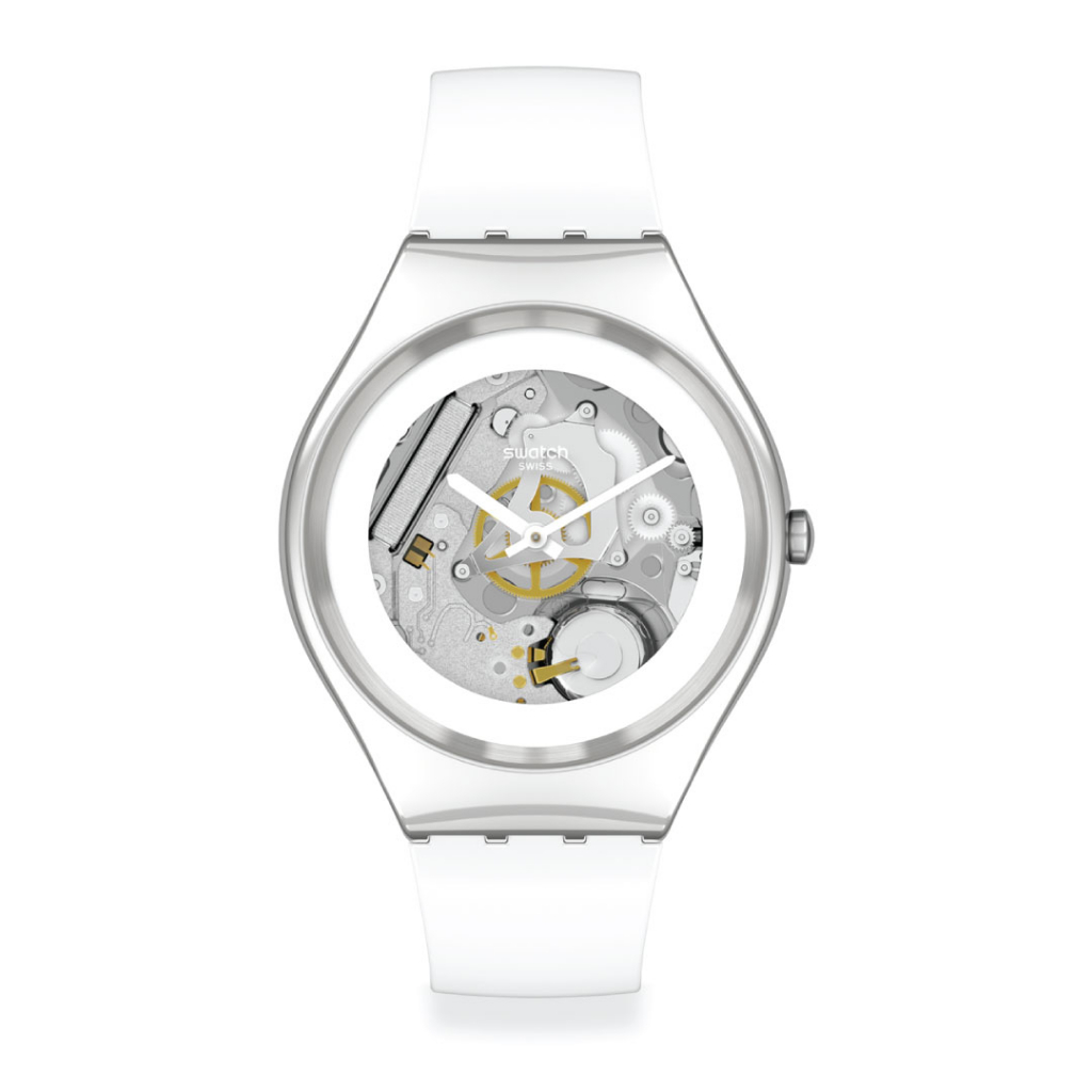 Swatch นาฬิกาผู้หญิง PURE WHITE IRONY รุ่น SYXS138