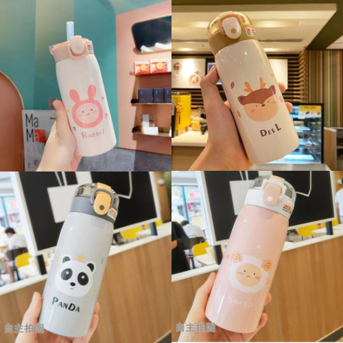 ขวดน้ำ กระบอกน้ำเด็ก 2 ขนาด 350ml 500ml หลายลาย หลากสี เก็บอุณหภูมิความร้อนความเย็น