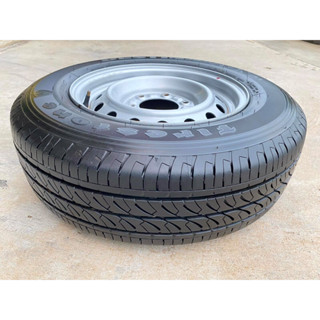 กะทะ 15x6.5" 6 รู ISUZU พร้อมยางใหม่ Firestone 205/75R15 ปี22 ราคา/ ต่อชิ้น บรรทุกสูงสุด 3.5 ตัน L200 FORD ฟอนเทีย