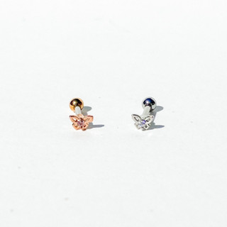 จิวต่างหูเกาหลี Morethanpiercing: A194 Tiny Butterfly