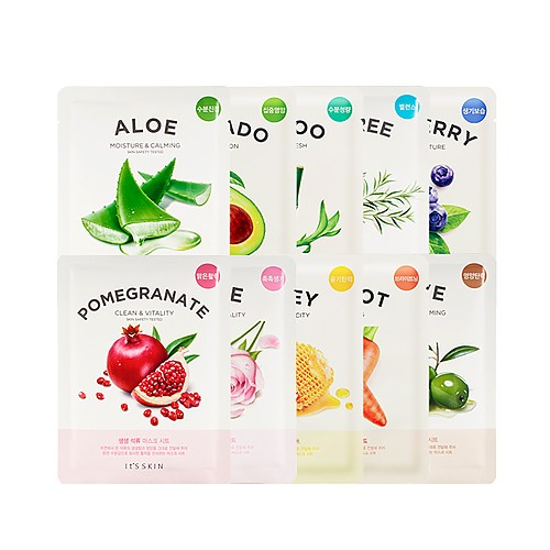 It's Skin The Fresh Mask Sheet แผ่นมาสก์หน้า มี 9 สูตร