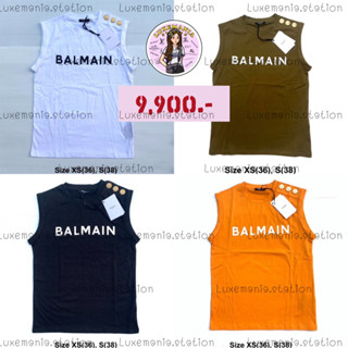 👜: New!! Balmain T-Shirt แขนกุด‼️ก่อนกดสั่งรบกวนทักมาเช็คสต๊อคก่อนนะคะ‼️