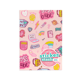 Set sticker stash ลาย girl boss