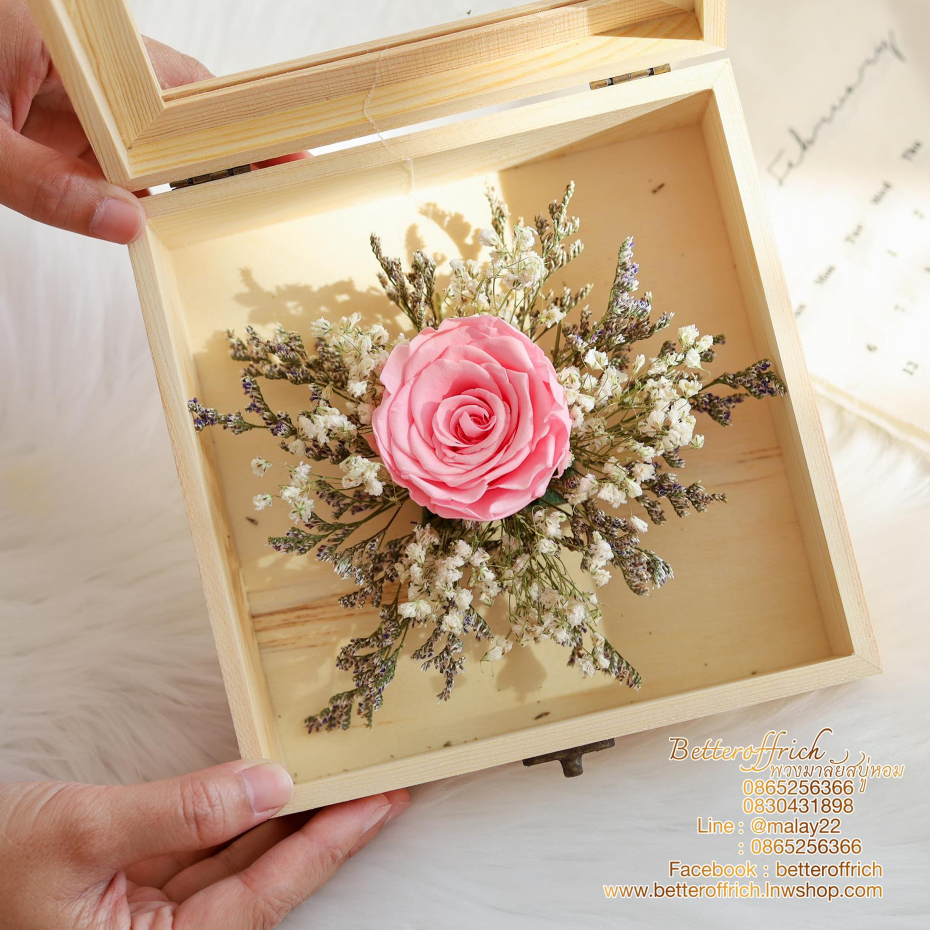 ดอกกุหลาบอมตะ  Preserved Roseดอกกุหลาบสดที่เก็บไว้ได้3-5ปี ดอกไม้วาเลนไทน์ ของขวัญวันวาเลนไทน์ - รูปที่ 3