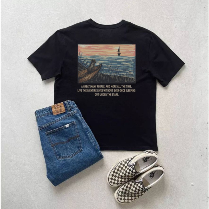 เสื้อยืดแขนสั้น รุ่น The vast sea