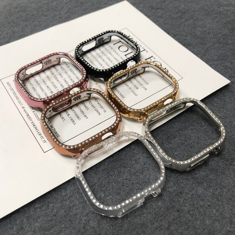พร้อมส่งจากในไทย เคส PC ประกับเพชร ขนาด 49mm ใช้ได้กับ Smart Watch Ultra 8 / Ultra 8 Pro / Hello Ultra / Ultra 1:1