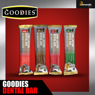 GOODIES Dental Bar ขนมขัดฟันสุนัข แบบบาร์(ขนาด 85 กรัม) มี2แบบๆ 1ชิ้น(27mm) และ 2ชิ้น(18mm.)