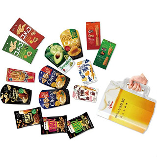 Glico Snack Set 15 รายการในกล่องทรงแก้ว [ส่งตรงจากญี่ปุ่น]