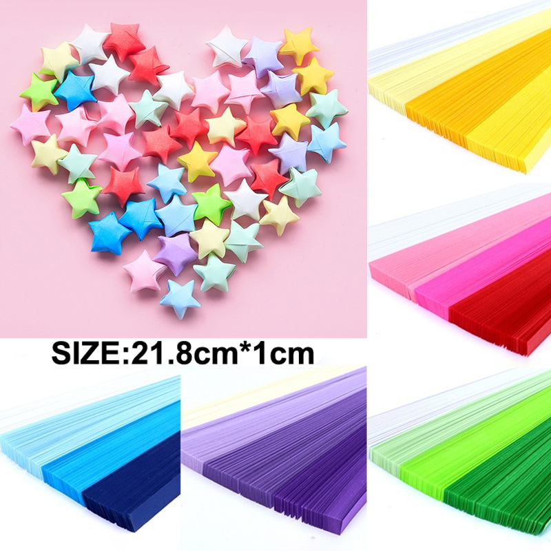 พร้อมส่ง Origami stars แผ่นแยก 540 แผ่น จัดส่งในไทย กระดาษพับดาว ดาว โหล ดาวโอริงามิ สีพาสเทล ดาวพับได้ ดาวไล่โทนสี