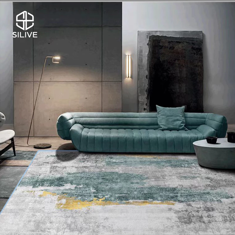 Silive Shop พรมปูพื้นห้อง มีขนาดใหญ่ carpet พรม พรมห้องนอน ตกแต่งสวย #GT-GEOM