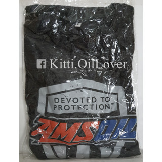 เสื้อ คอกลม Amsoil แอมซอยล์ ลิขสิทธิ์แท้  ลาย Devoted to perfection สีเทาเข้ม size XL L M