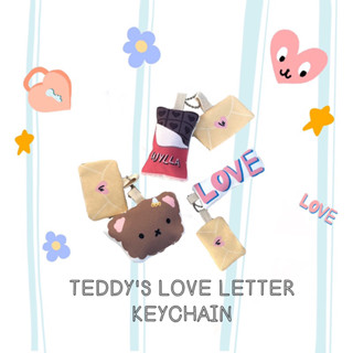 Wyllabrand Teddys love letter Keychain