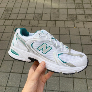 (พร้อมส่ง) New Balance 530 MR530AB "White/Turquoise"  (แท้100%)