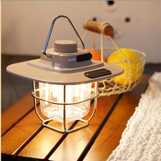 พร้อมส่ง ตะเกียงแคมปิ้ง LED สไตล์วินเทจ Retro Lamp Camping