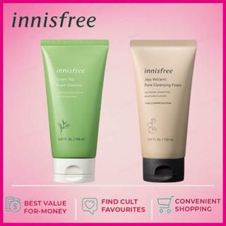 ส่งไว🚀innisfree Green tea/Jeju foam cleanser 150ml อินนิสฟรี โฟมล้างหน้า ชาเขียว ให้ความชุ่มชื้นชุ่มชื้นควบคุมความมัน