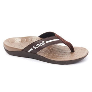 SCHOLL BIOM BECK Comfort Sandals Brown รองเท้าแตะ สกอล์ แท้ เพื่อสุขภาพ