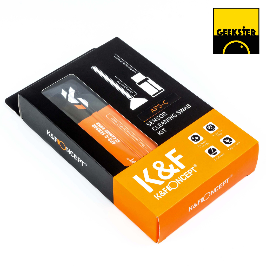 ชุดทำความสะอาดเซ็นเซอร์กล้อง K&F APS-C Sensor Cleaning Swab Kit 10ชิ้น ( ไม้ปาด ทำความสะอาด เซ็นเซอร์ )