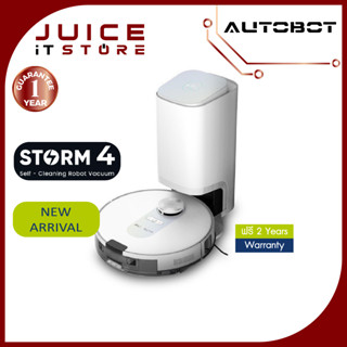 AUTOBOT Storm 4 หุ่นยนต์ดูดฝุ่น ถูพื้น เดินหลบสิ่งของ ขึ้นพรม ด้วยระบบ Mop Lift และ 3D Laser Detect ฟรีประกันเพิ่ม 2 ปี