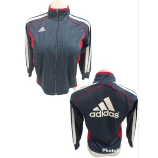 เสื้อแจ็คเก็ตวอน์มแบรนด์ ADIDAS CLIMALITE Size 130(11-13Y) มือ2