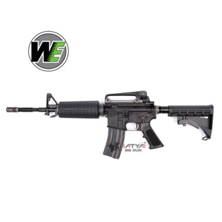 WE M4A1 GBB BLACK ระบบแก๊ส ,แถมอุปกรณ์พร้อมเล่นครบชุด ,ของเล่นบีบีกัน