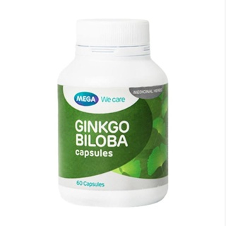 Mega Ginkgo Bioba เมก้า จิงโกะ จิโรบ้า ขนาด 60 แคปซูล บำรุงสมอง ความจํา