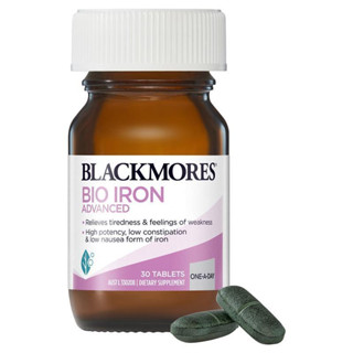 Blackmores Bio Iron แบล็คมอร์ ไอรอน Advanced Energy Support Vitamin (30เม็ด)