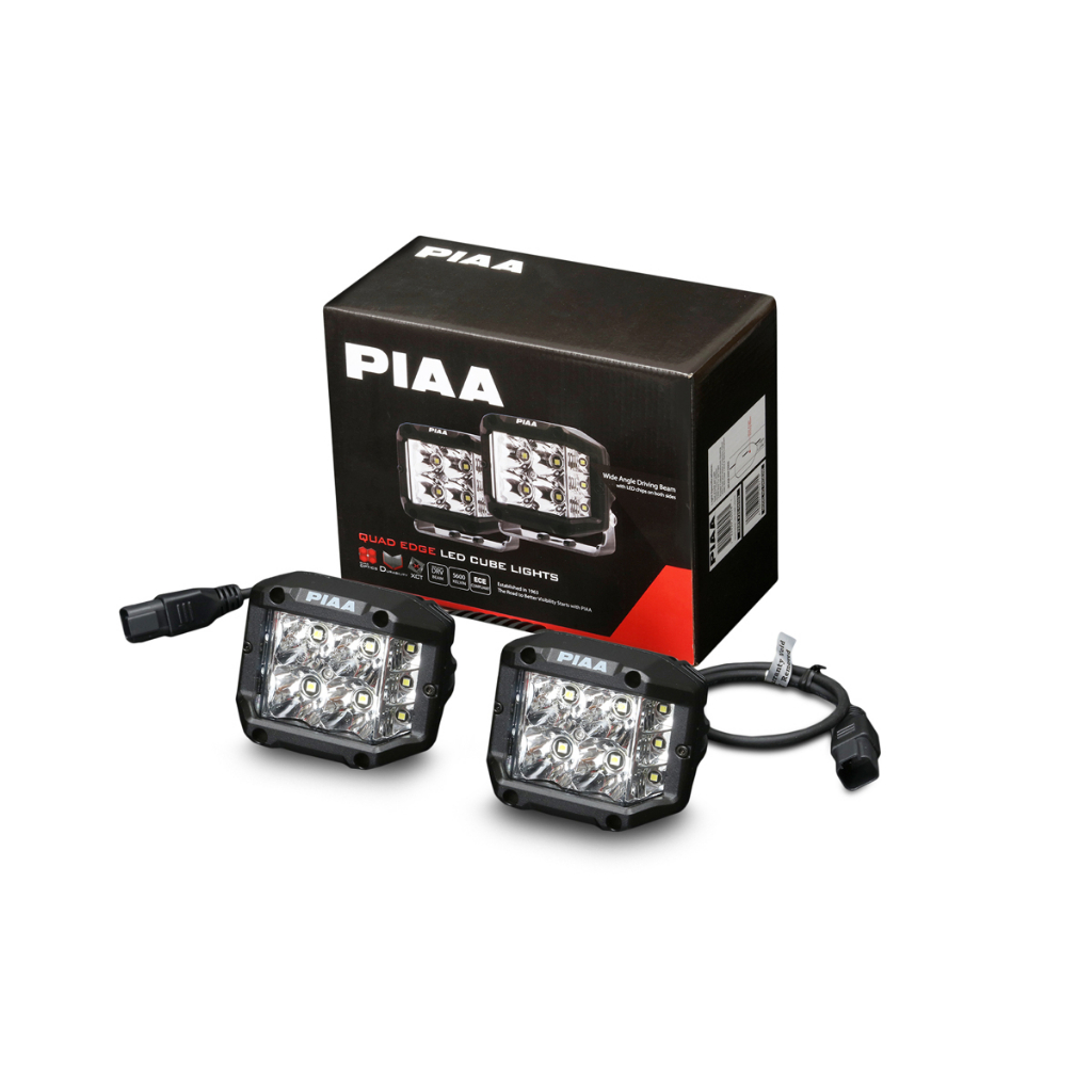 ไฟสปอร์ตไลท์ LED  จาก PIAA รุ่น 𝐐𝐔𝐀𝐃 𝐄𝐃𝐆𝐄 𝐋𝐄𝐃 𝐂𝐔𝐁𝐄 𝐋𝐈𝐆𝐇𝐓𝐒 รับประกันของแท้ 100%