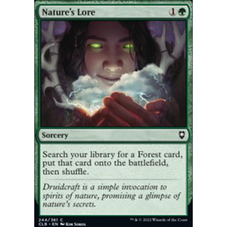 Natures Lore การ์ด Magic The Gathering ของแท้ จากชุด Battle for Baldurs Gate