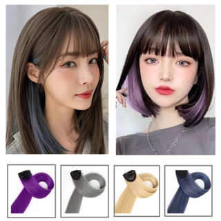 ผมไฮไลท์ ผมวิกผมปลอม แบบกิ๊บติดผมสามารถทำได้หลากหลายแนว ไม่ต…