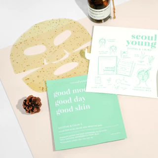มาส์กหน้าเกาหลี seoulyoung Soothe & Calm :) (3 แผ่น) มาสก์หน้าลดสิว ลดผดผื่น