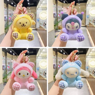 🌼พวงกุญแจ YS120 ตุ๊กตาหมี นุ่มนิ่ม พวงุญแจน่ารัก แฟชั่น สีสันสดใส ห้อยกระเป๋า สไตล์เกาหลี🌼