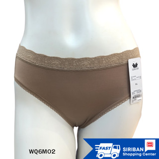 Wacoal Panty รุ่น WQ6M02 (size XL , XXL)กางเกงในขอบลูกไม้ เอวต่ำ