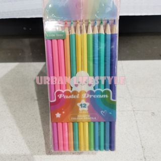 Little Tree ดินสอสีไม้พาสเทล ดินสอสีไม้ สีพาสเทล สีไม้พาสเทล pastel dream color pencils ดินสอสีแท่ง ยกโหล 12 กล่อง
