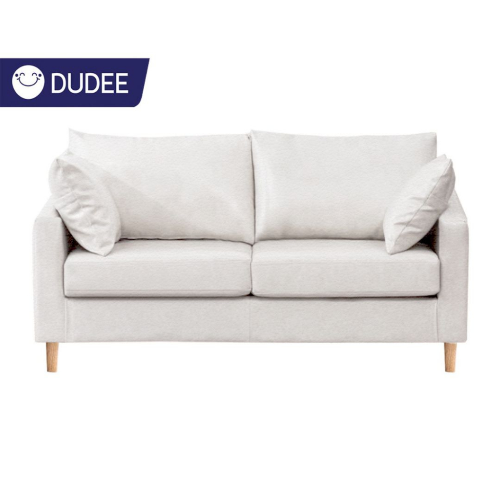 DUDEE โซฟา 2 ที่นั่ง วัสดุหนัง ใช้ในคอนโดหรือบ้าน เบาะหนังนุ่มแน่นนั่งสบาย