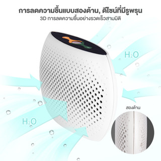 INSSA Recyclable Mini Dehumidifier  เครื่องลดความชื้นในอากาศ ดูดซับความชื้น สำหรับใช้ในบ้าน CUSH003WH00