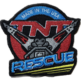 อาร์มปัก TNT RESCUE made in the  USA พร้อมติดตีนตุ๊กแก