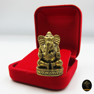 Ananta Ganesh ® พระพิฆเนศ ขนาด 1" (ผ่านพิธีแล้ว) พร้อมกล่อง (เน้นเงิน งาน ความรัก) ปางประทานพร Ongs04 / Ongs