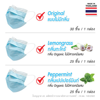 "จีวิว"6 หน้ากากอนามัย Aroma Mask 25-30 ชิ้น กลิ่นอโรมาธรรมชาติและOrganic รุ่นพิเศษ S1ดูดซับน้ำลายเหงื่อและความมันใบหน้า