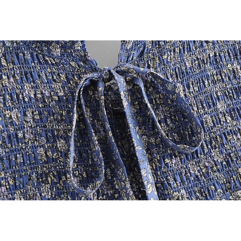 Blue Jamille Dress *สินค้าขายดี* - รูปที่ 3