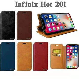 Infinix Hot20i/note12/G96เคสฝาพับInfinix Smart 6HD/Smart 6Plus/Hot12i/Hot12Playกระเป๋าเปิดปิดแบบแม่เหล็ก เก็บนามบัตรได้