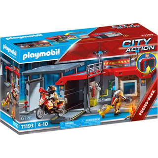 Playmobil 71193 Take Along Fire Station โปรโมแพ็ค สถานีดับเพลิงกระเป๋าหิ้ว