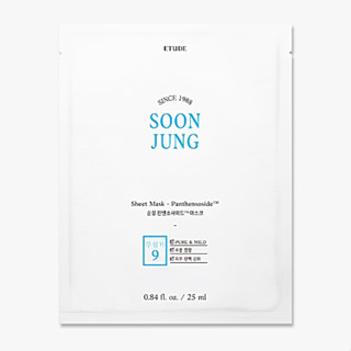 Etude House Soon Jung Sheet Mask-Panthensoside แผ่นมาส์ค (exp 06/24)