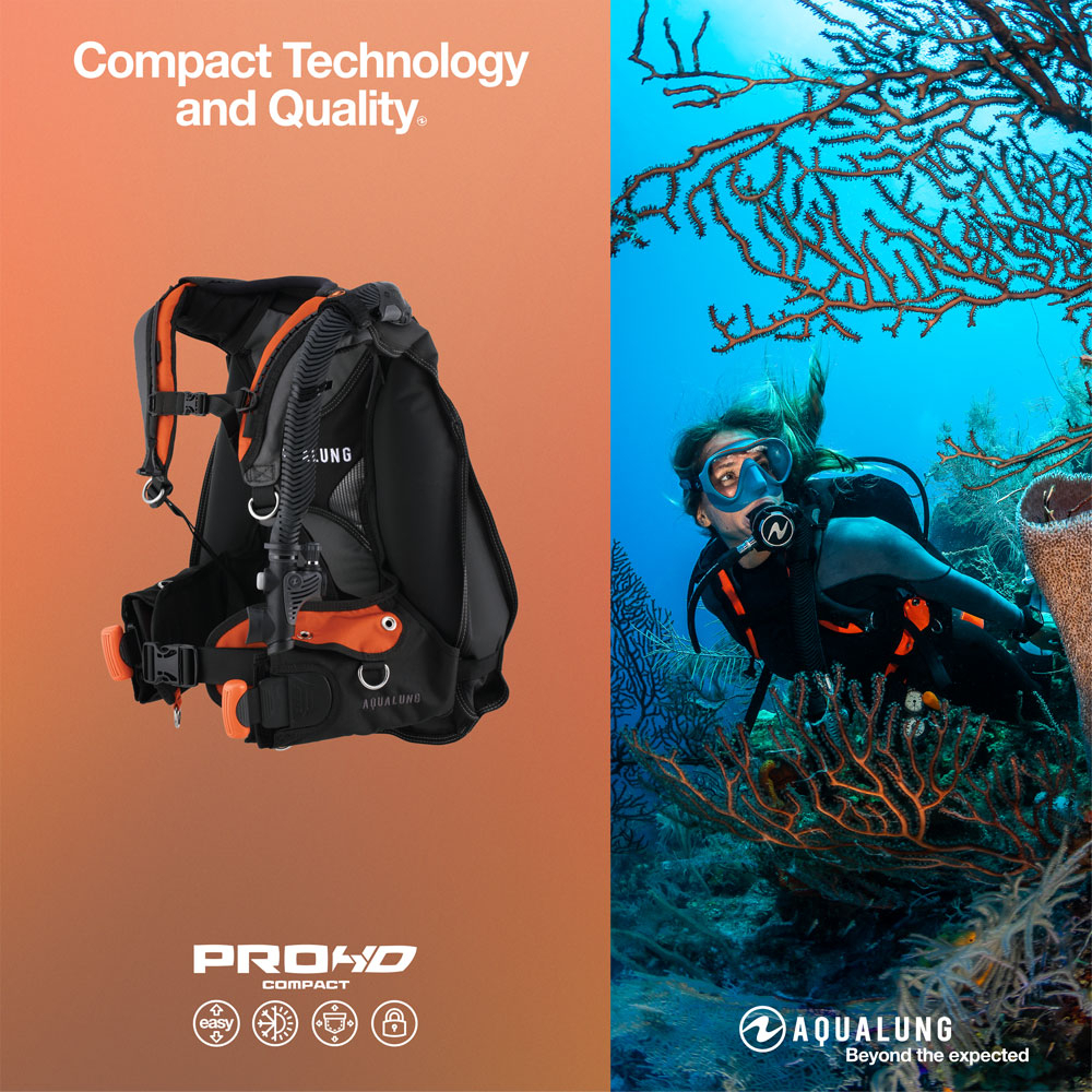 Aqualung Pro HD Travel BCD - เสื้อ BCD สำหรับดำน้ำ - เสื้อแจ็กเก็ตดําน้ํา BCD สำหรับเดินทาง น้ำหนักเ