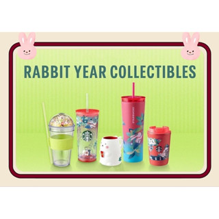 Starbucks Rabbit Year Collectibles collection 2023 สตาร์บัคส์ คอลเลคชันปีกระต่าย ใหม่ ของแท้💯