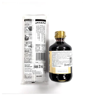 ชุดพร้อมทาน เส้นโซบะ อะคาจิ Soba 270 กรัม และซอสซึยุ Soba Tsuyu 300 ml คิดโคแมน Kikkoman Soba Tsuyu โซบะเย็นสไตล์ญี่ปุ่น